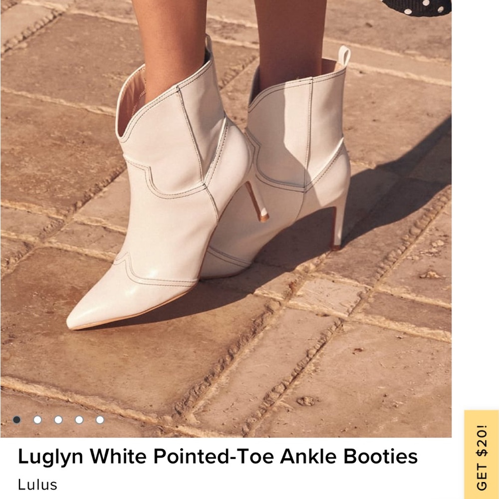 NEVER WORN- White Heel Cowboy Boots